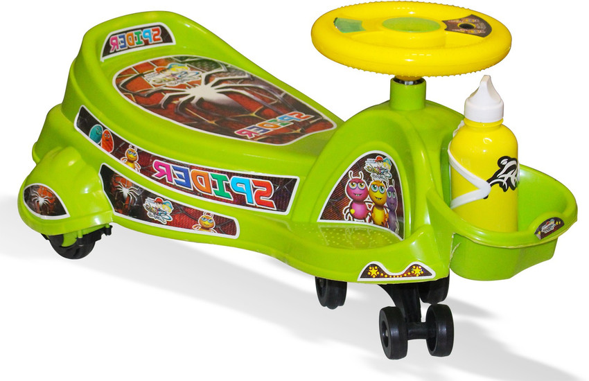 AKSHAT SPIDER GYRO SWING CAR WITH LIGHT MUSIC WATER BOTTLE Car