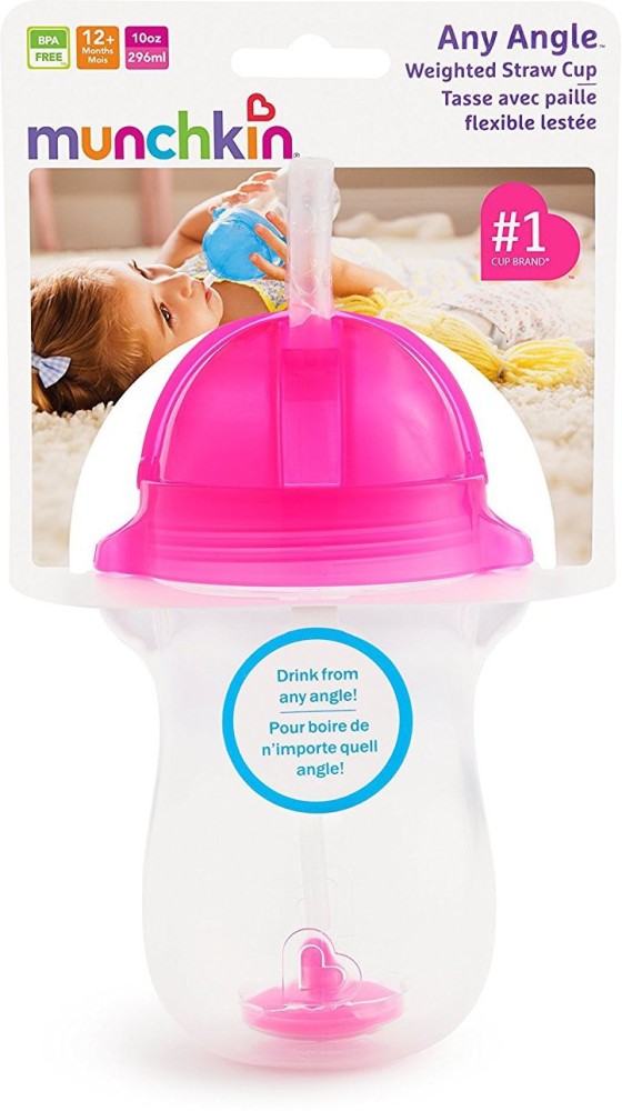 Munchkin Simple Clean Straw Cup - Pink - 10 oz