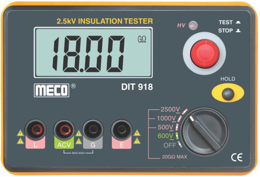 Meco DIT918 Meco 2.5kV 20GV Digital Insulation Tester with AC