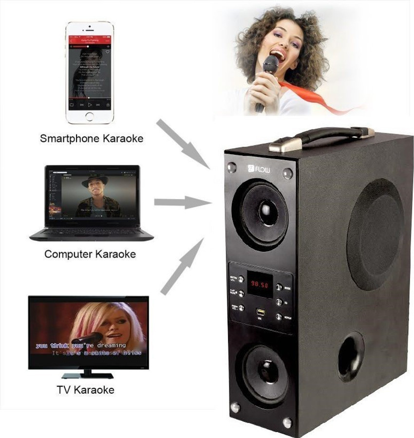 Flow mini boombox bluetooth tower speaker sale