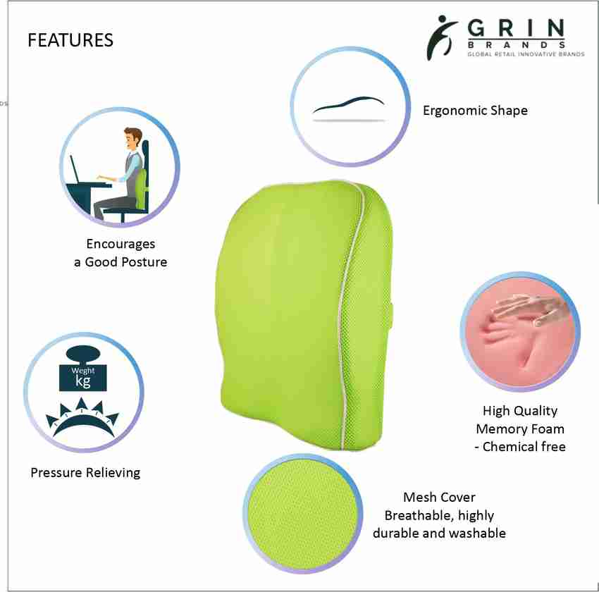 Grin health orthopaedic backrest cushion discount
