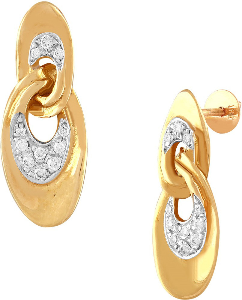 TBZ TheOriginal Workwear Yellow Gold 18kt Stud Earring Price in India Buy TBZ TheOriginal Workwear Yellow Gold 18kt Stud Earring online at Flipkart