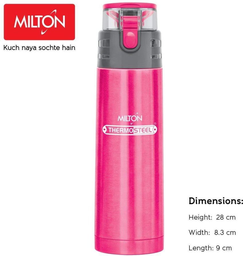 Buy Milton Thermosteel Water Bottle With Jacket - Stainless Steel, 24 Hrs  Hot & Cold Online at Best Price of Rs 1869 - bigbasket