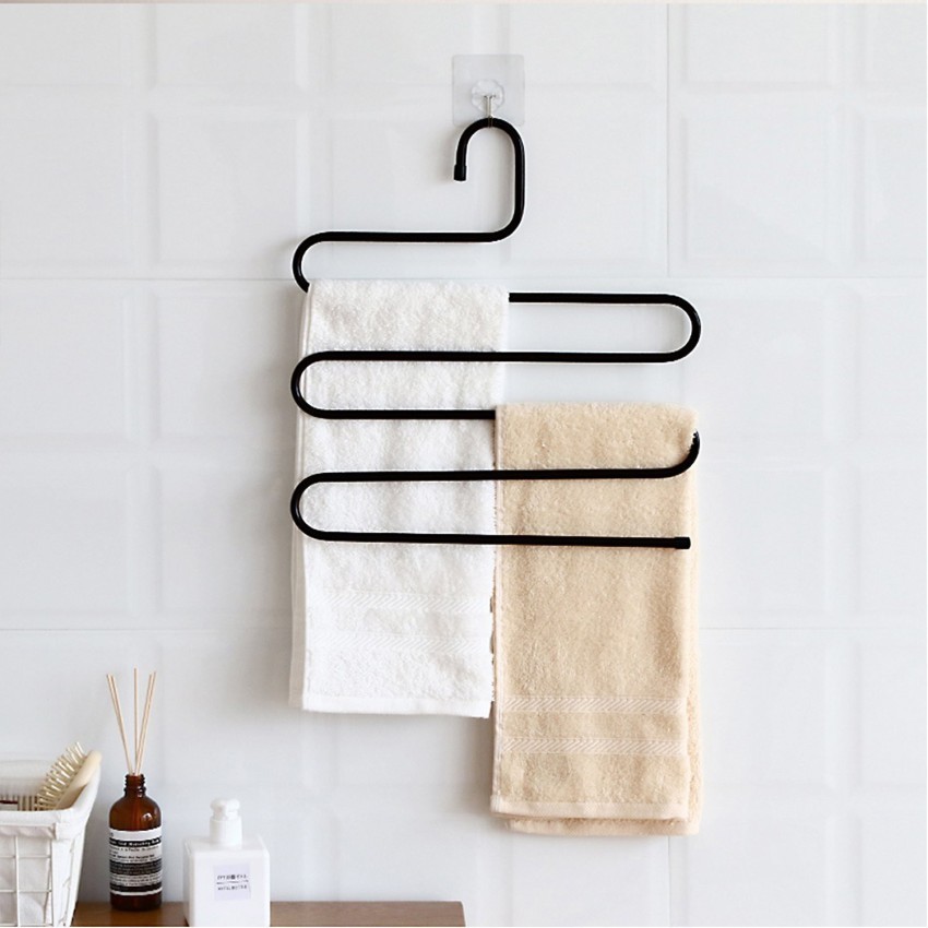 HOUSE OF QUIRK Pack of 5 S Shaped Hanging Hooks Rubber Grip Hangers for  Kitchen, Bathroom, Bedroom and Office Hook 1 Price in India - Buy HOUSE OF  QUIRK Pack of 5