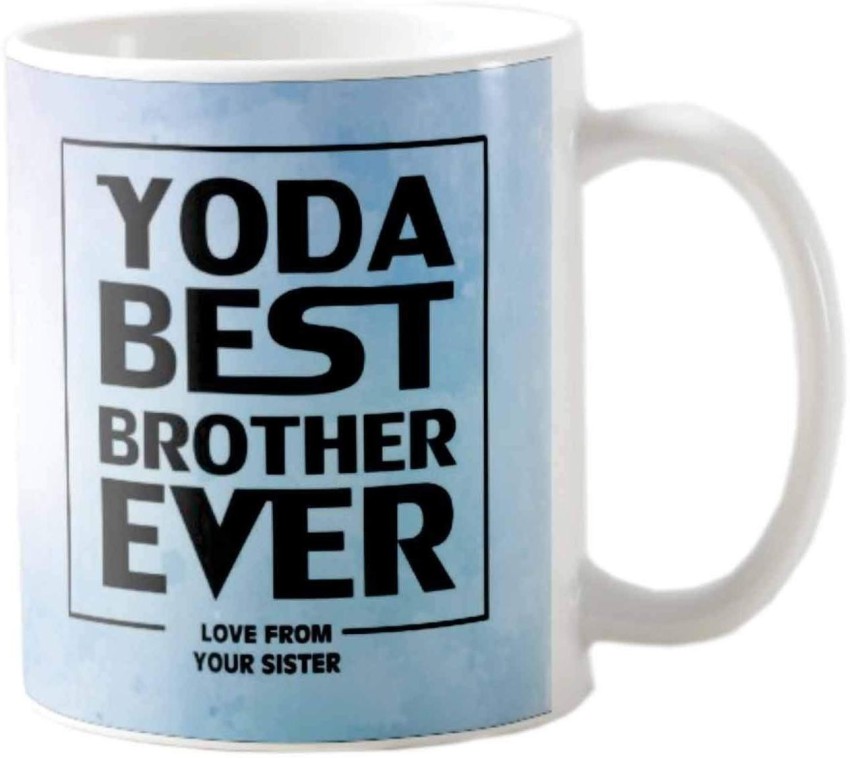 Yoda Best Brother Mug, Funny Brother Gift, Brother Coffee Mug, Big