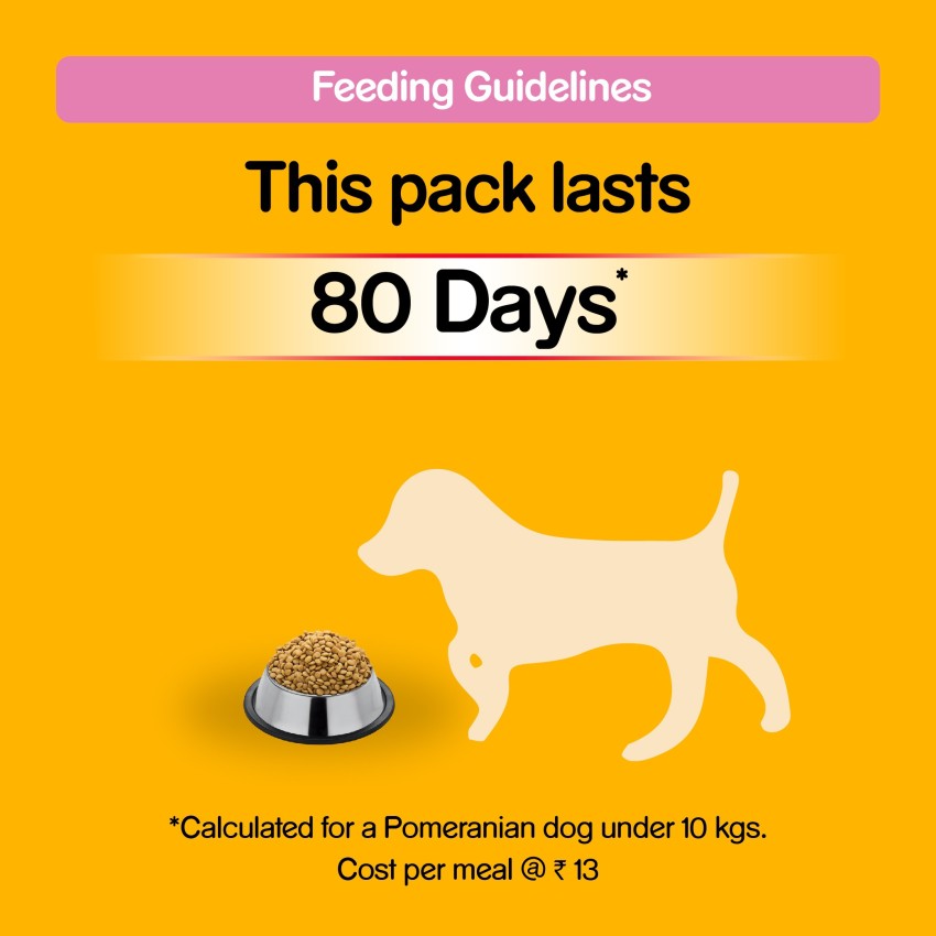 Pedigree chicken and outlet milk 10kg