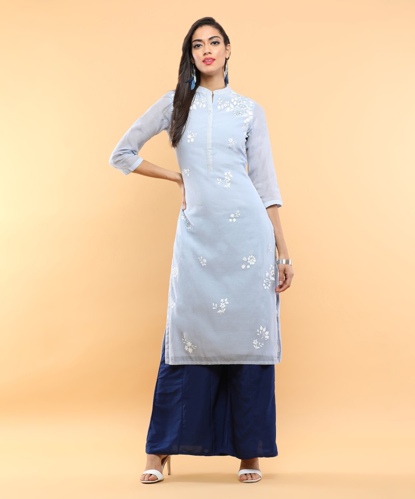 Blue kurti flipkart best sale