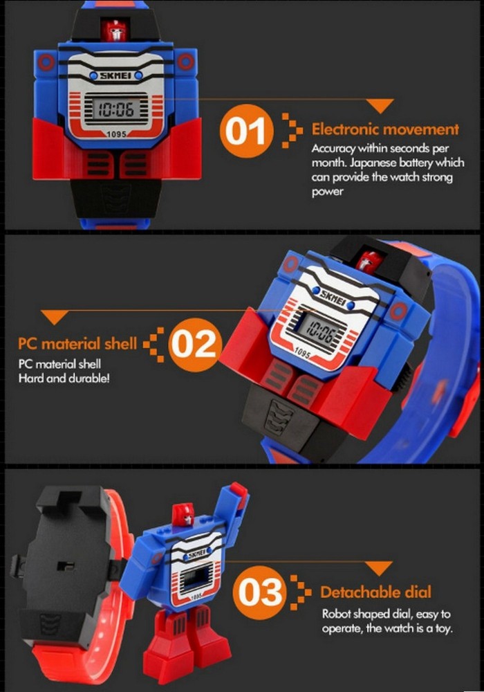 Skmei best sale transformer watch