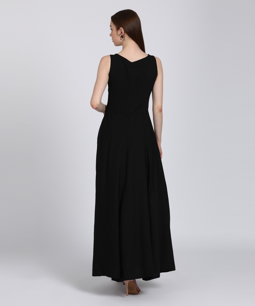 Tokyo Talkies Women Maxi Black Dress Buy BLACK Tokyo Talkies