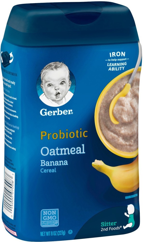 Gerber probiotic oatmeal sales banana