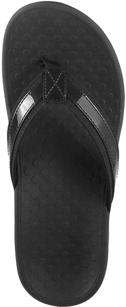 Vionic black best sale flip flops