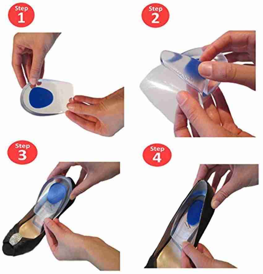 AGE CARE Silicone Heel Cup Pads for Bone Spurs Pain Relief