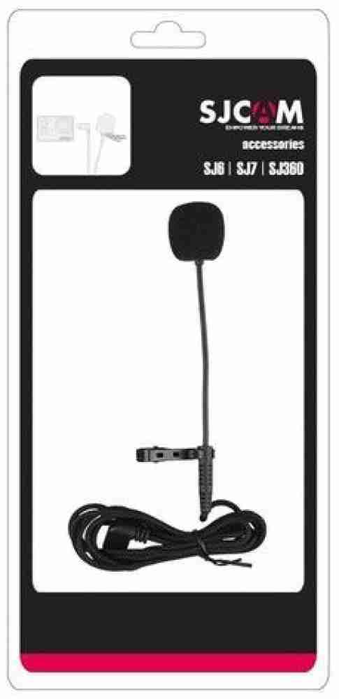 Bewinner Caméra d'action Portable Microphone, Microphone omnidirectionnel  360 ° Micro-Cravate à Pince Lavalier pour SJCAM SJ6 SJ7 SJ360 