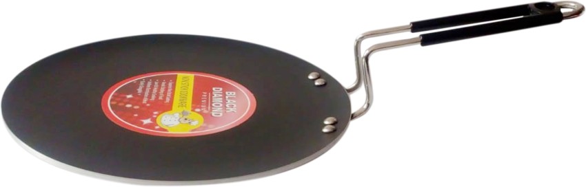 Aluminium Diamond Non Stick Flat Dosa Tawa, Diameter: 8 Inch