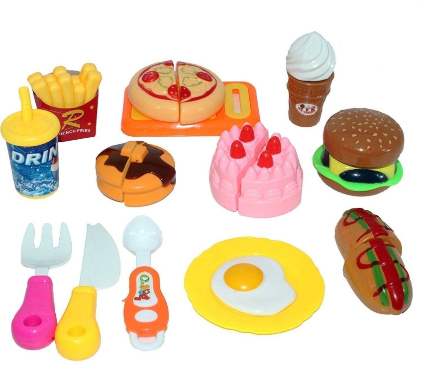 Joyin 50 Pieces Kids Plastic Play Food Toys, Fake Food, Pretend