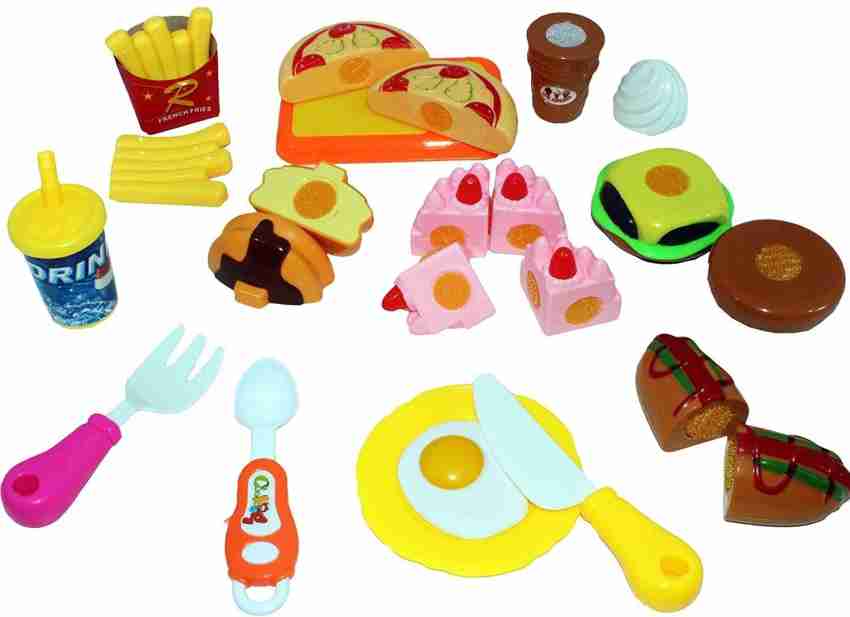 Kitchen Toys Fun Cutting Fruits Vegetables Pretend Food Playset for  Children Girls Boys Educational Early Age Basic Skills Development 12pcs Set