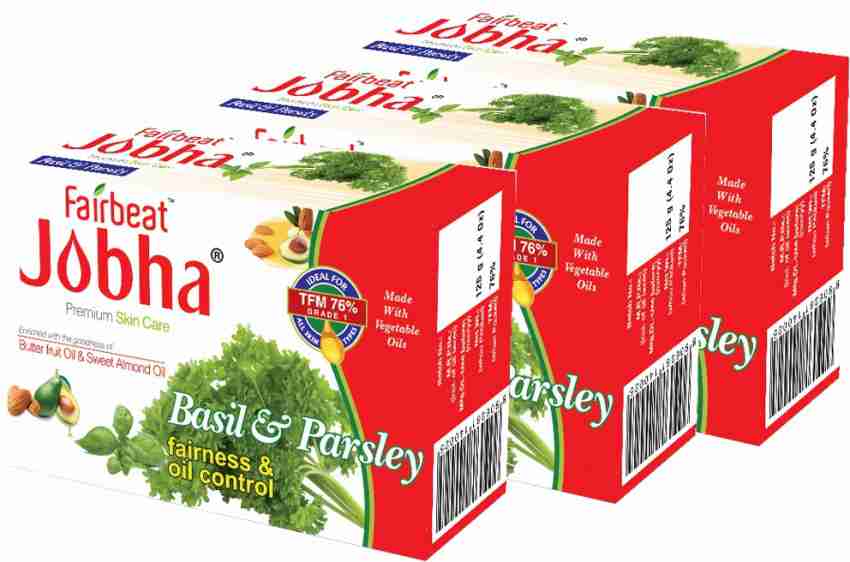 JOBHA Basil Parsley Soap with Butter Fruit and Sweet Almond Oil