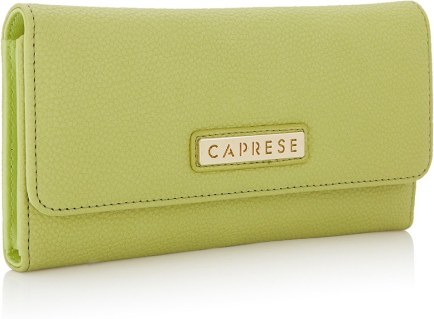 Caprese Women Casual Green Artificial Leather Wallet Lime Price