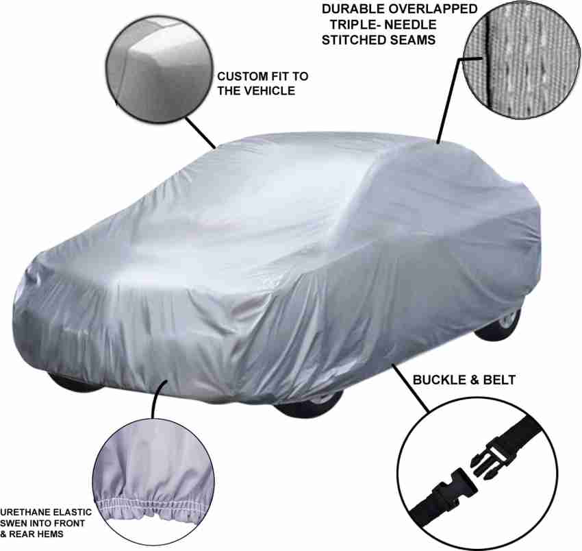 Car Cover For Ford Figo (Grey Colour, Without Mirror Pocket, 2X2)