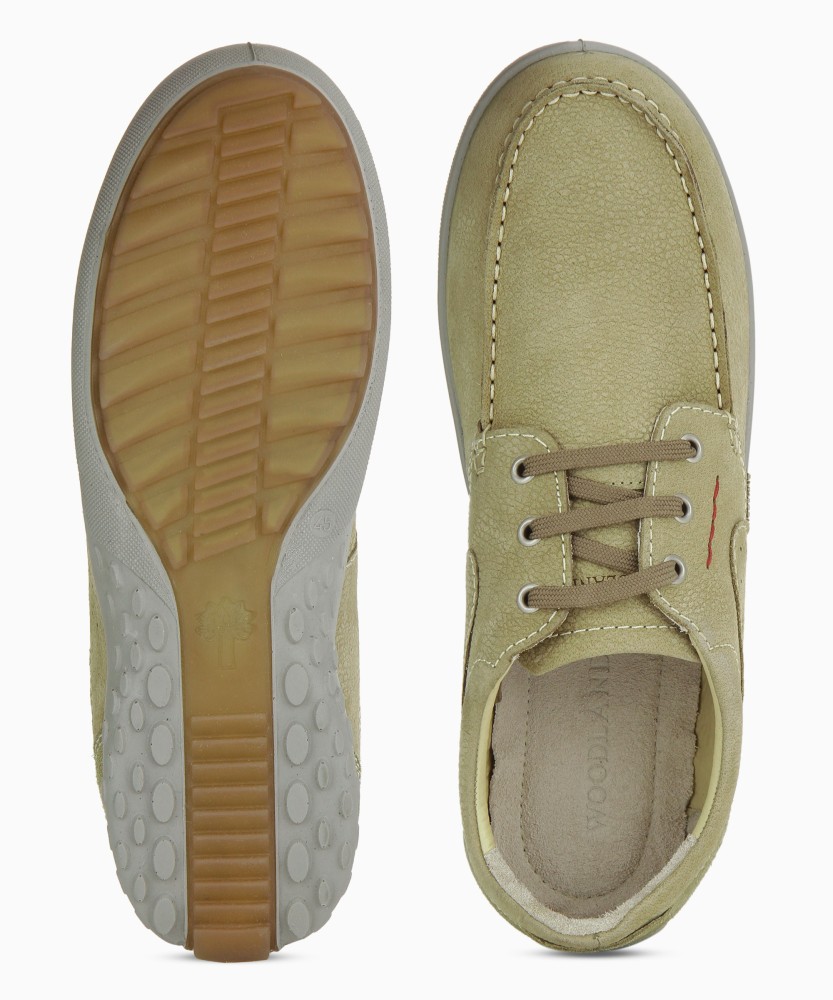 Woodland khaki hot sale casual shoes