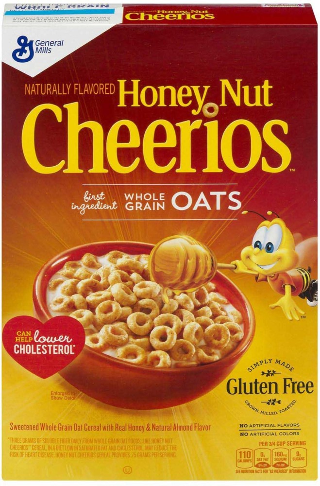 General Mills Cheerios Honey Nut Gluten Free Breakfast Cereal - 347g  (12.25oz) Box Price in India - Buy General Mills Cheerios Honey Nut Gluten  Free Breakfast Cereal - 347g (12.25oz) Box online