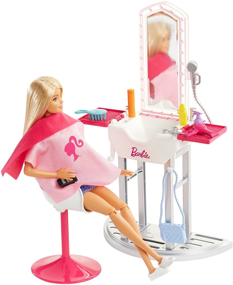 Hair salon best sale barbie doll