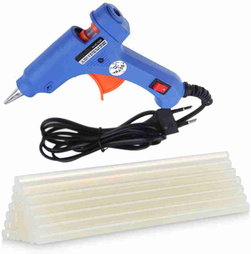 FADMAN BLUE MINI 20W 20 WATT ON OFF SWITCH INDICATOR HOT MELT GUN WITH FREE 10 GLUE STICKS Standard Temperature Corded Glue Gun Price in India Buy FADMAN BLUE MINI