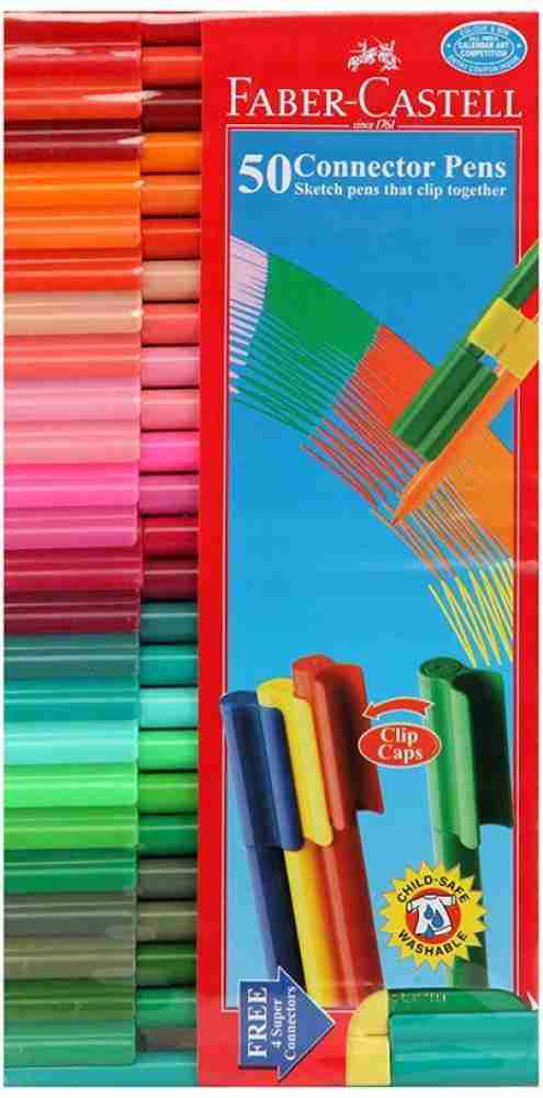 Faber-Castell 50 Connector Pens – 50 Shades –  – Colourful  Stationery Sellers