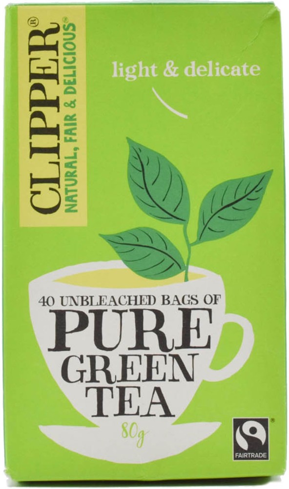 Clipper Organic Fairtrade Green Tea Bags with Lemon