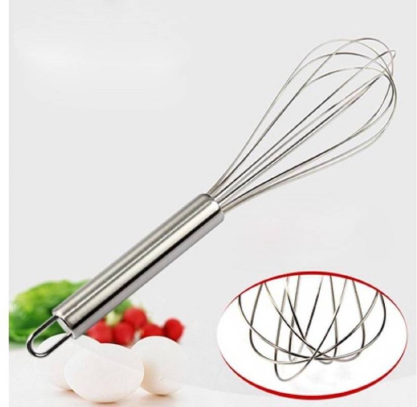 Vintage Stainless Steel Coil Whisk Egg Beater Kitchen 