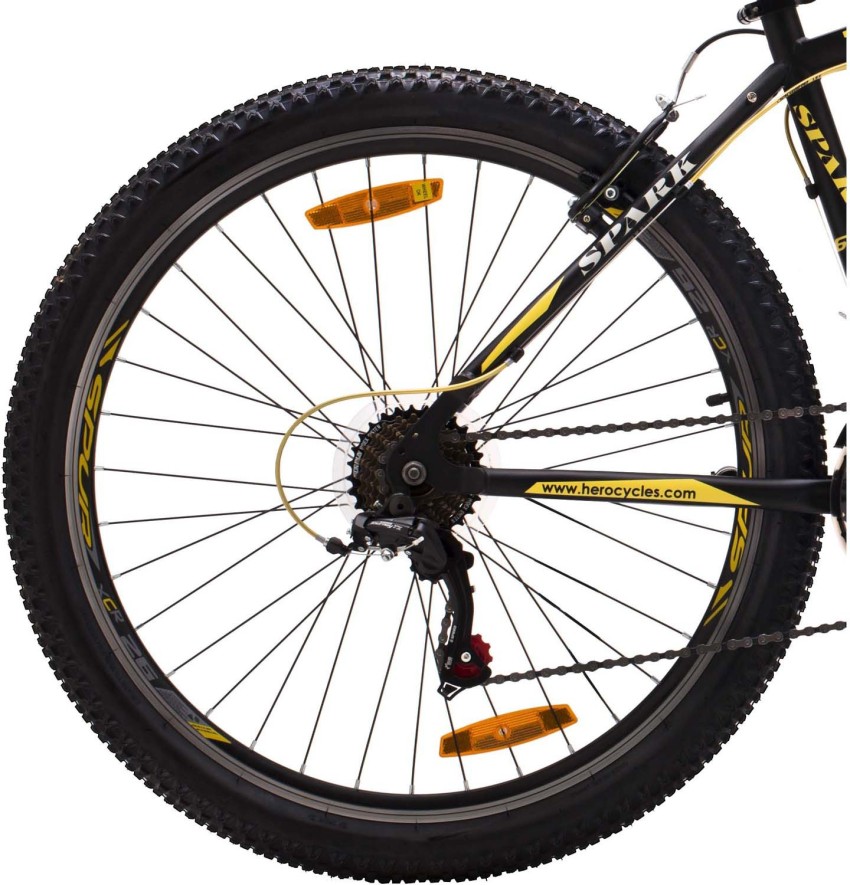 HERO SPRINT PRO SPARK 26 17 STEEL 21S BK YL 26 T Mountain Cycle