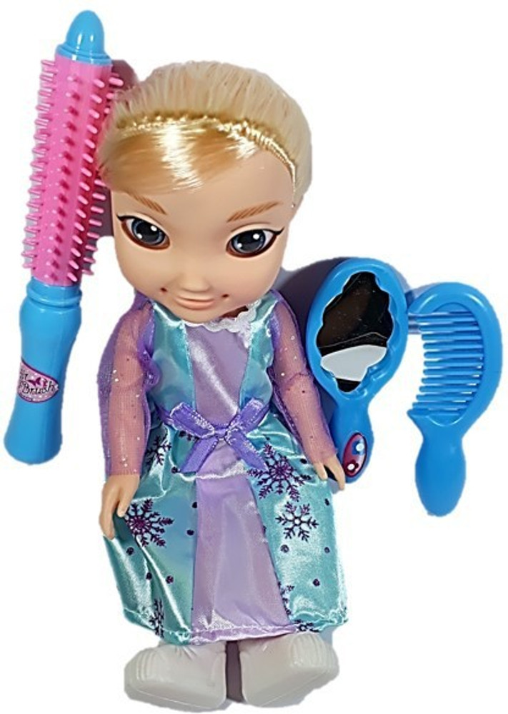Baby doll with outlet hair to brush