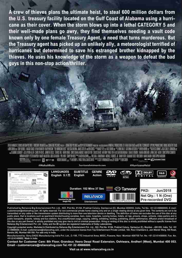 The Hurricane Heist Price in India Buy The Hurricane Heist