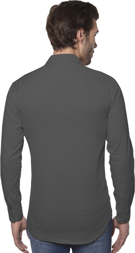 The long sleeve polo shirt ultimate grey - The Nines