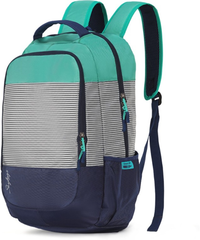 SKYBAGS ZIA 01 SCHOOL BAG GREEN 47 L Laptop Backpack Green Price in India Flipkart