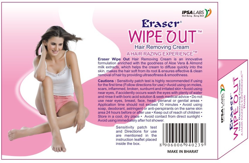 Eraser Wipe Out Hair Removing Cream Rose Cream Price in India