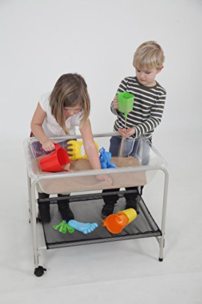 Sand and water tray with stand clearance