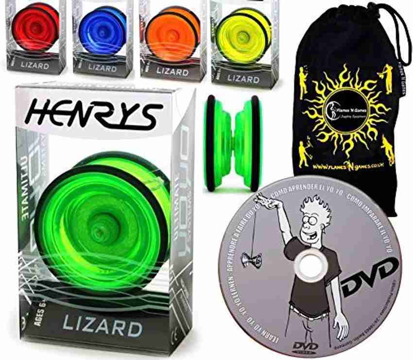 Generic Henrys Flames N Games Lizard Yoyo Professional Yo Set