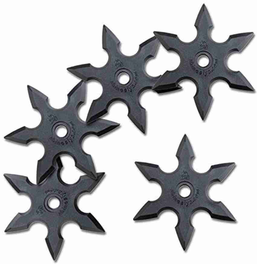 Rubber Toy Throwing Game 4 Star Set Ninja Costume Accessories