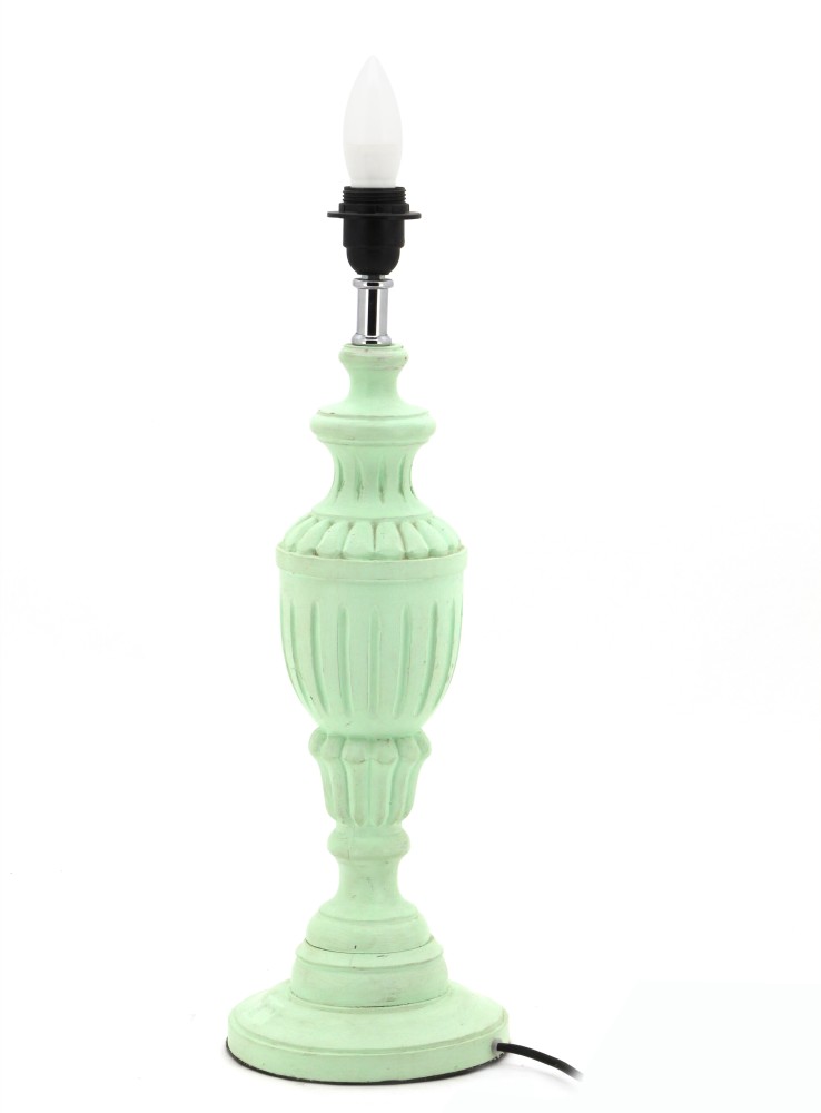 THE HOME LAMP STAND WOODEN LIGHT GREEN GREEN COLOUR WOOD 55X19X19