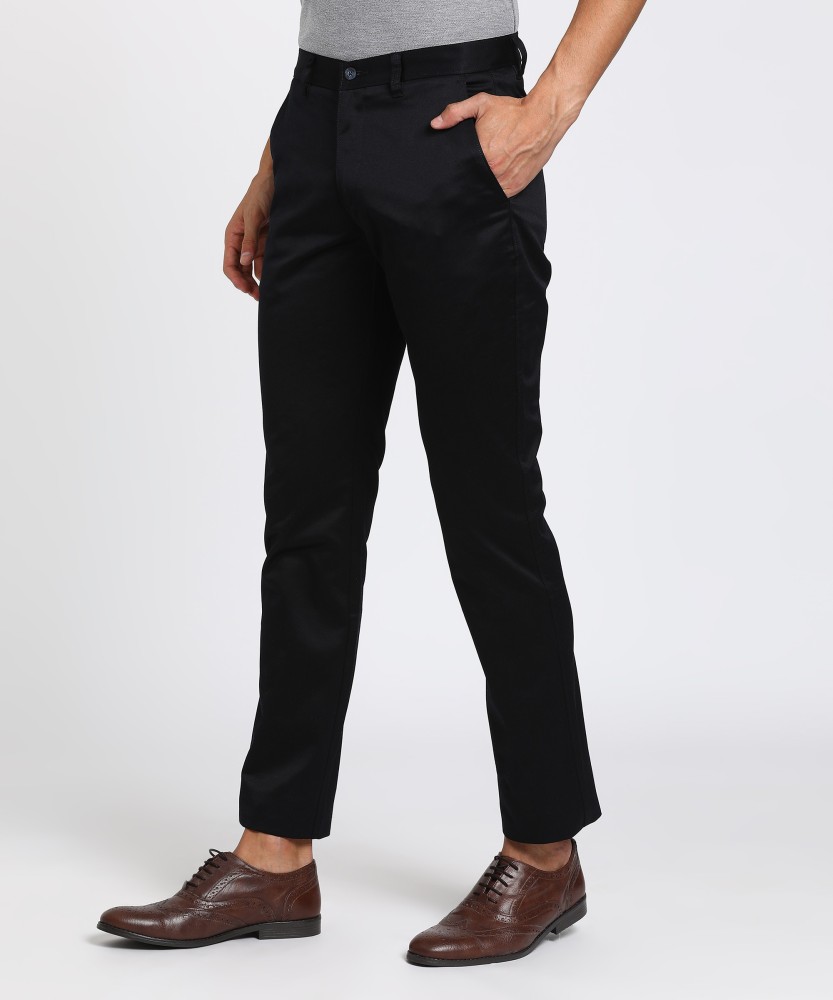 Buy online Black Viscose Narrow Pant for women at best price at bibain   BOTTOMW18346SS22BLK
