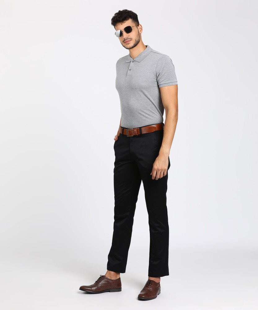 Buy Indigo Nation Men Dark Beige Ultra Slim Fit Smart Casual Trousers  Trousers  for Men 250748  Myntra