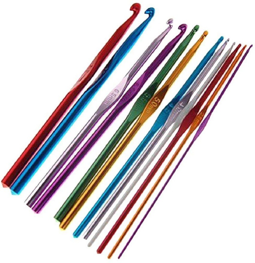 Vardhman Aluminum Multicolor Crochet Hooks Needle (Size from 2.0mm