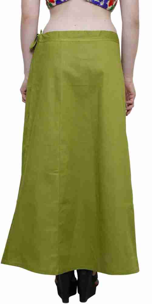 ibaexports Inskirt Lining for Sari Ethnic Indian Solid Cotton Petticoat  Dark Green : : Clothing, Shoes & Accessories