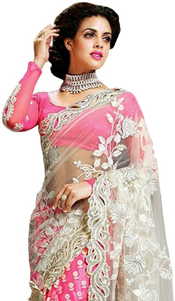 Buy Lajree Designer Embroidered Bollywood Georgette Silk Blend