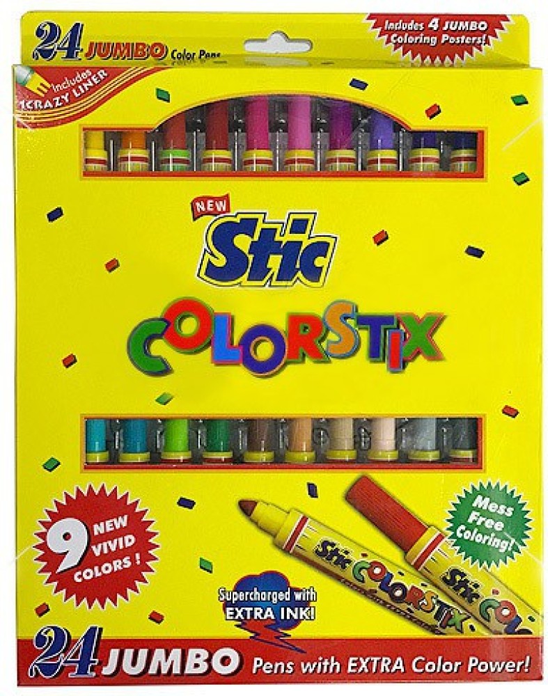 Luxor Sketch Pens – Black (Pack of 10 Pieces) – Rangbeerangee.com –  Colourful Stationery Sellers