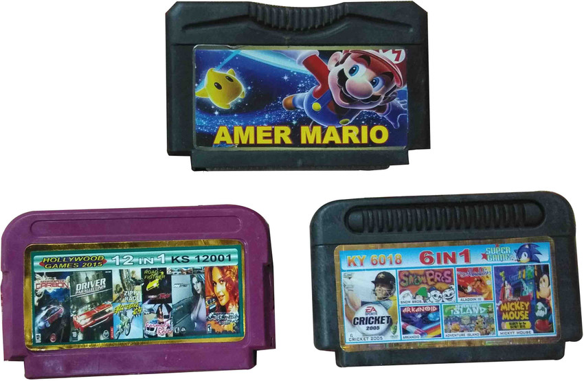 PTCMart 8 Bit TV Video Games Cassette Including Games Like Amer