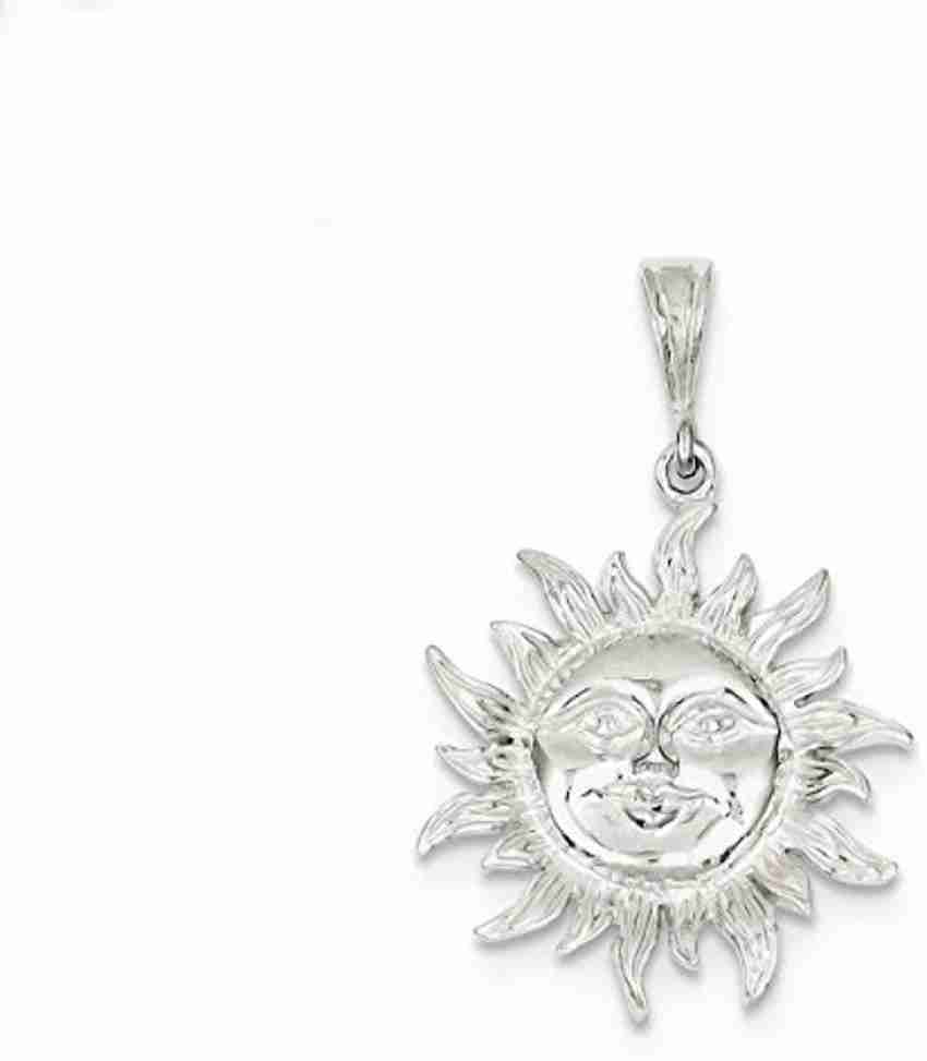 Silver store sun locket