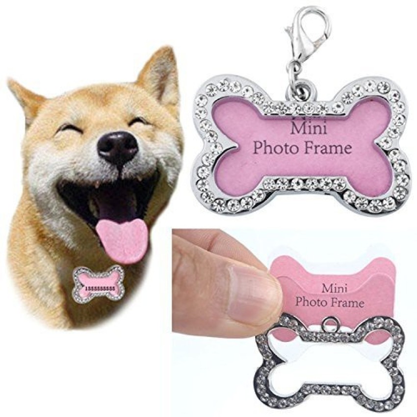 10 Pieces Address Tag Dogs Cat Dog Tag Animal Tag With Key Ring