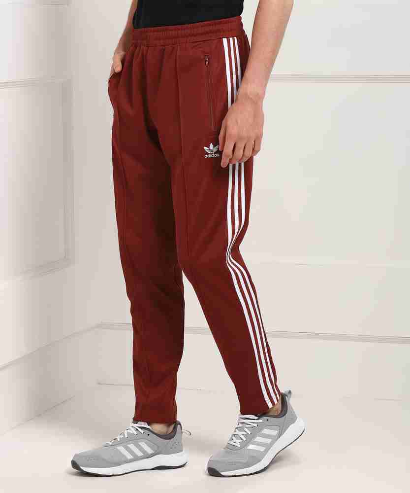 ADIDAS ORIGINALS Striped Men Red Track Pants Buy ADIDAS